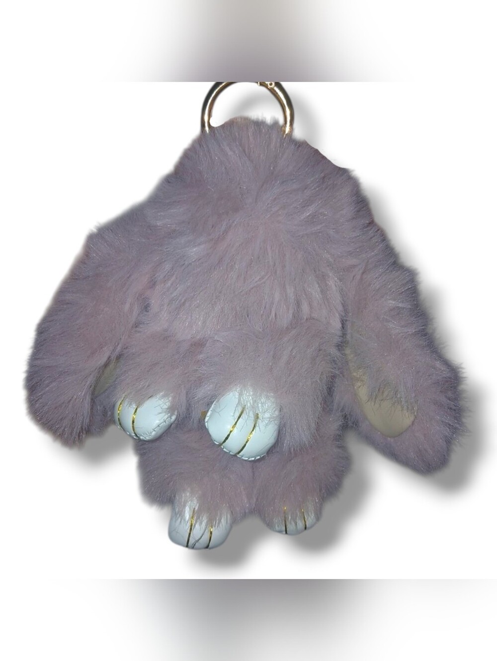 NWOT Mauve Bunny Bag Charm